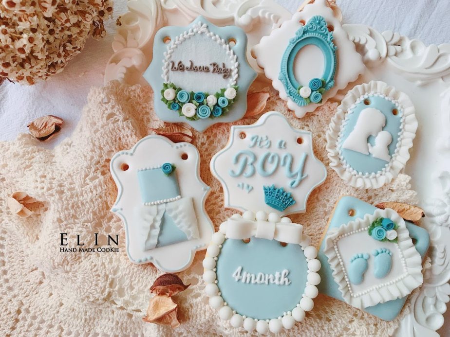 翻糖餅乾 -不一樣的翻糖收涎餅乾 fondant&nbsp;cookie