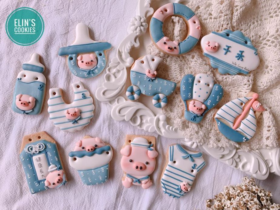 豬年寶寶糖霜收涎餅乾