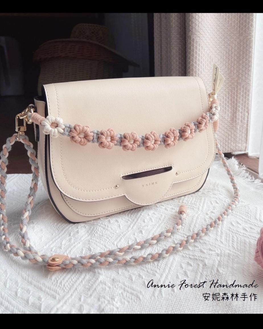 【花編結】升級版小雛菊-手機斜背帶